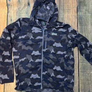 Stio Camouflage Jacket - Black and Gray